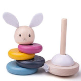 Bigjigs Toys Wooden Rabbit Stacking Rings - McGrocer