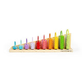 Bigjigs Toys Wooden Rainbow Counting Abacus - McGrocer