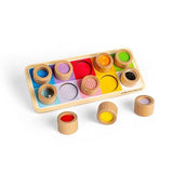 Bigjigs Toys Wooden Rainbow Sensory Board - McGrocer
