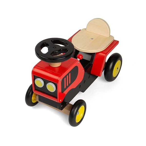 Bigjigs Toys Wooden Ride on Tractor - McGrocer