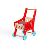 Bigjigs Toys Wooden Shopping Trolley Toy - McGrocer