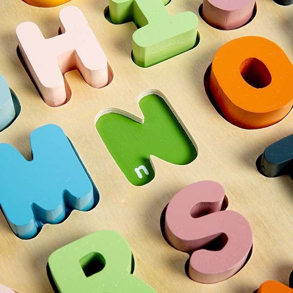 Bigjigs Toys Wooden Uppercase ABC Puzzle - McGrocer