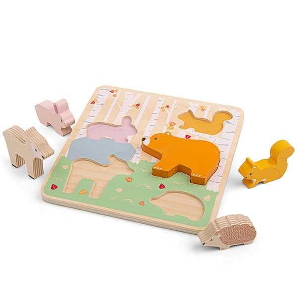 Bigjigs Toys Woodland Chunky Puzzle - McGrocer