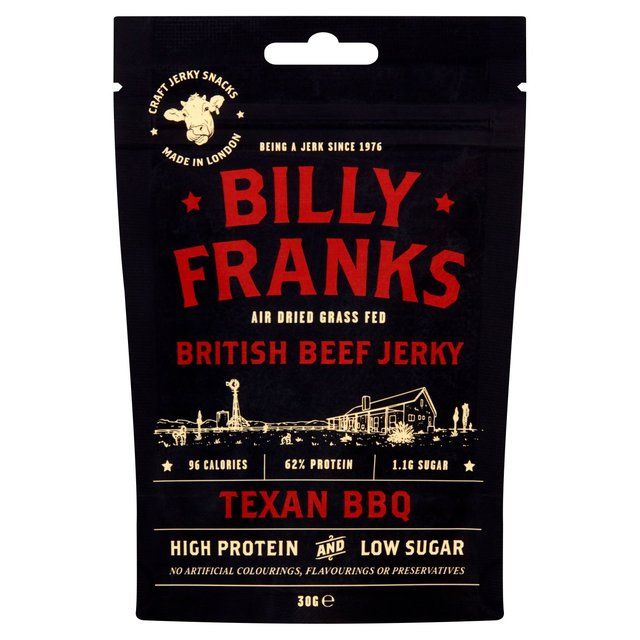 Billy Franks Texan BBQ Beef Jerky 30g - McGrocer