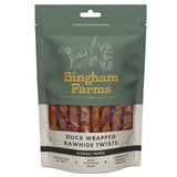 Bingham Farms Duck Wrapped Rawhide Twist Sml 8 per pack - McGrocer