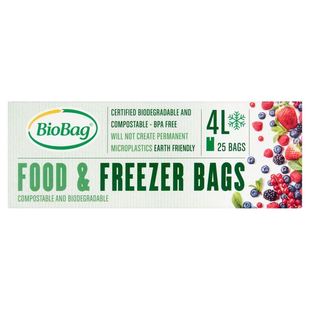 BioBag 4L Compostable Food and Freezer Bags 25 per pack - McGrocer