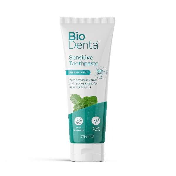 BioDenta Natural Whitening Toothpaste SENSITIVE Vegan 75ml - McGrocer
