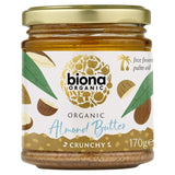 Biona Organic Almond Butter - Crunchy 170g - McGrocer