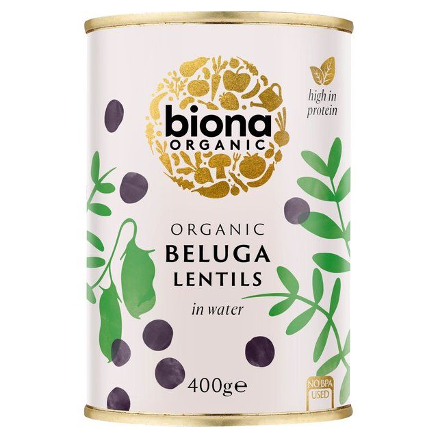 Biona Organic Black Beluga Lentils 400g - McGrocer