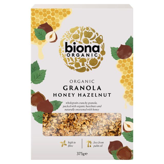 Biona Organic Honey & Hazel Crunchy Granola 375g - McGrocer