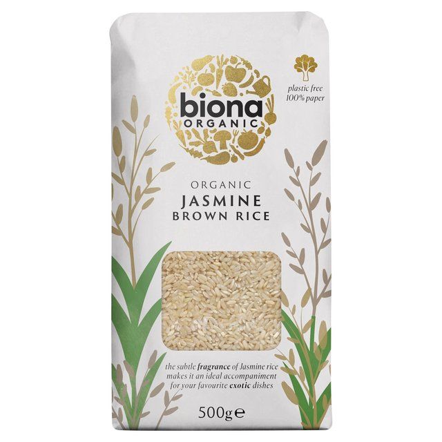 Biona Organic Jasmine Rice Brown 500g - McGrocer