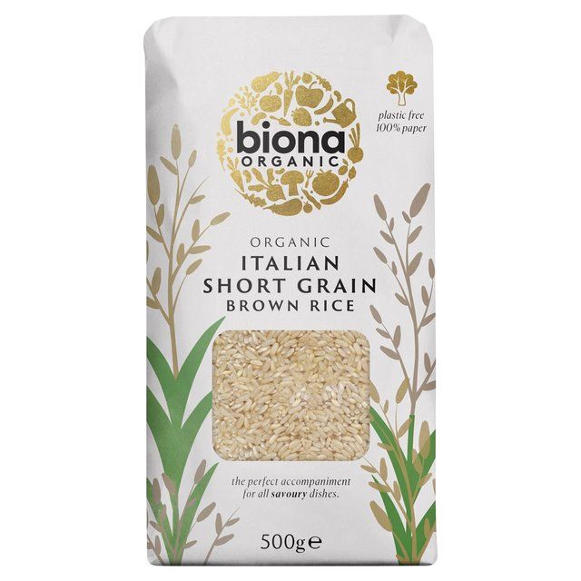 Biona Organic Short Grain Italian Brown Rice 500g - McGrocer