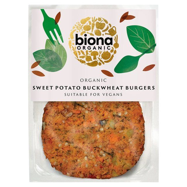 Biona Organic Sweet Potato Buckwheat Burgers 160g - McGrocer