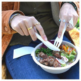 BioPak White Paper Knives 10 per pack - McGrocer