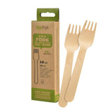 BioPak Wooden Forks 10 per pack - McGrocer
