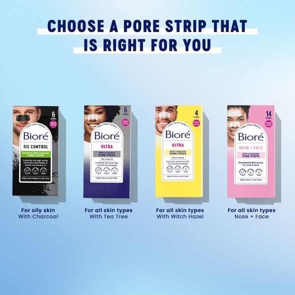 Bioré Deep Cleansing Pore Strips 7 Nose & 7 Face Strips - McGrocer