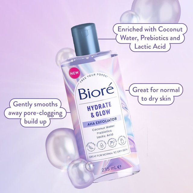 Biore Dewy Hydration Gentle Exfoliating Toner for Normal to Dry Skin 235ml - McGrocer