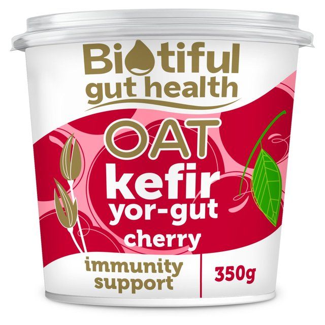 Biotiful Plant-Based Oat Kefir Yor-Gut Cherry 350g - McGrocer
