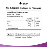 Biotin Hair Growth Vitamins 12000 mcg - With Zinc & Selenium - McGrocer