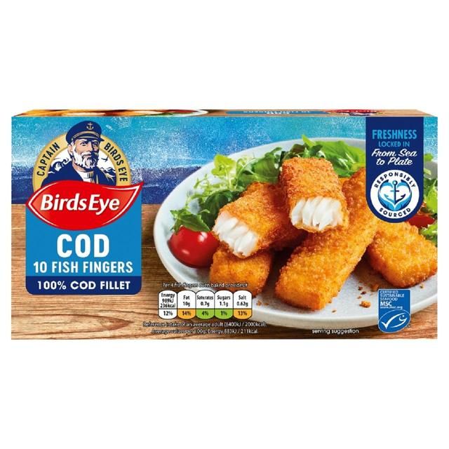 Birds Eye 10 MSC Breaded Cod Fish Fingers 280g - McGrocer