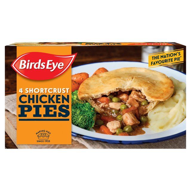 Birds Eye 4 Shortcrust Chicken Pies 620g - McGrocer