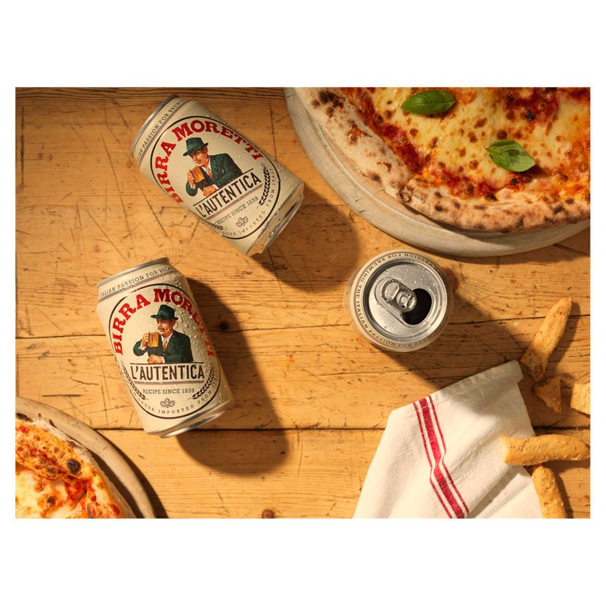 Birra Moretti Premium Lager Beer Cans - McGrocer