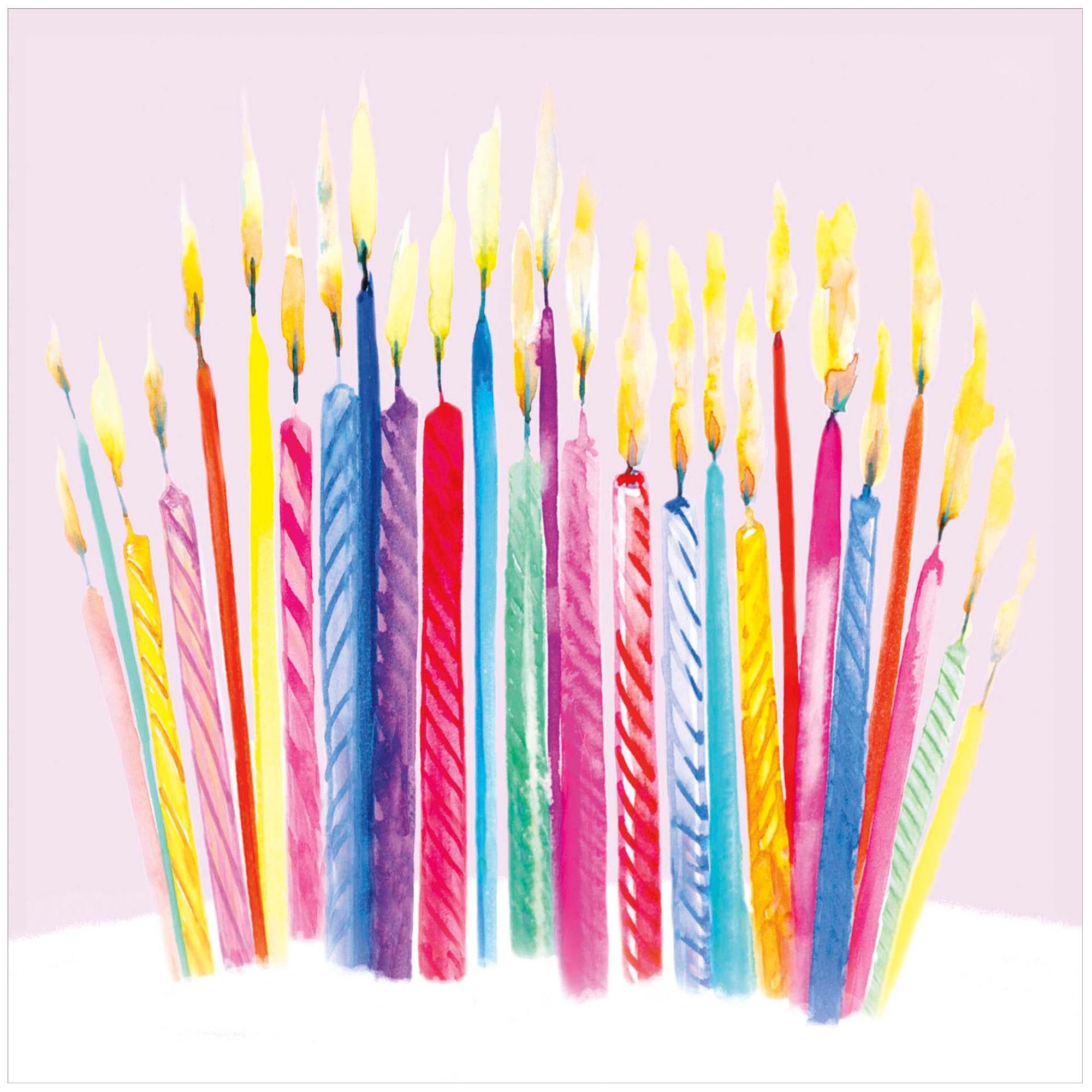 Birthday Card with Painted Candles Greeting Card - McGrocer