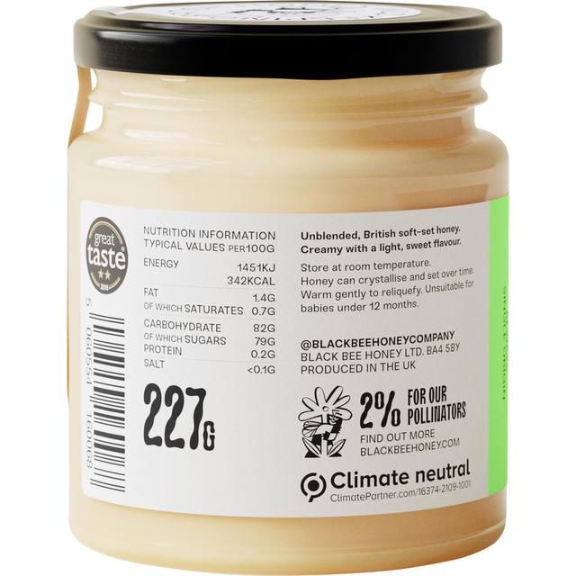 Black Bee Honey British Spring Honey 227g - McGrocer