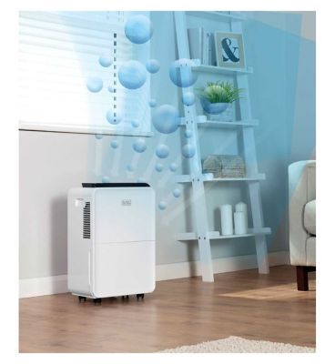 Black & Decker Portable Dehumidifier with 24 Hour Timer with 4 Litres Water Tank - McGrocer