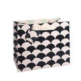 Black & White Scalloped Medium Gift Bag - McGrocer