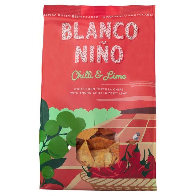 Blanco Nino Chilli & Lime White Corn Tortilla Chips 170g - McGrocer