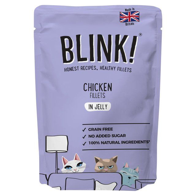 Blink Chicken Fillets Wet Cat Food Pouch 85g - McGrocer