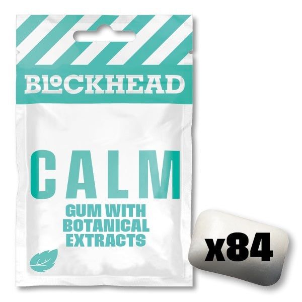 BLOCKHEAD Calm Gum - 12 Pack (84 Pieces) - McGrocer