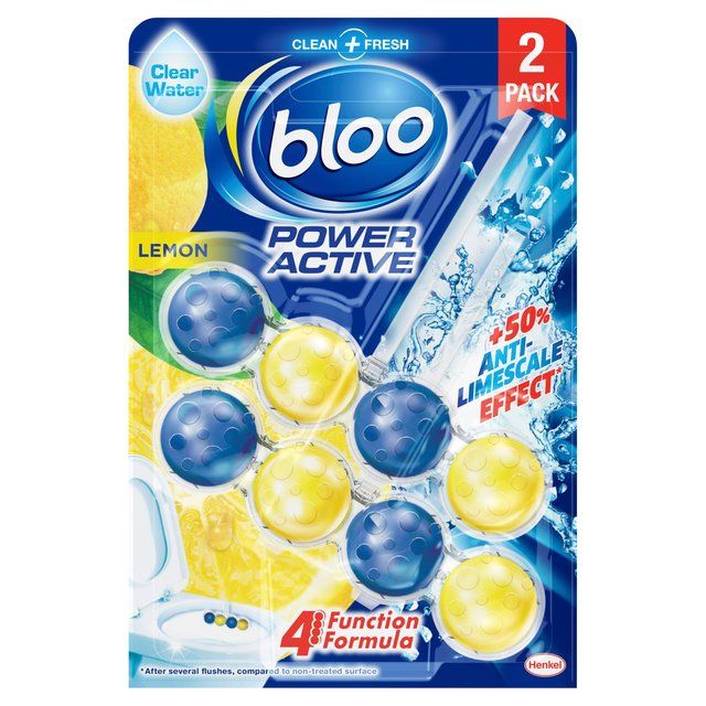 Bloo Power Active Lemon Rimblock 2 x 50 per pack - McGrocer