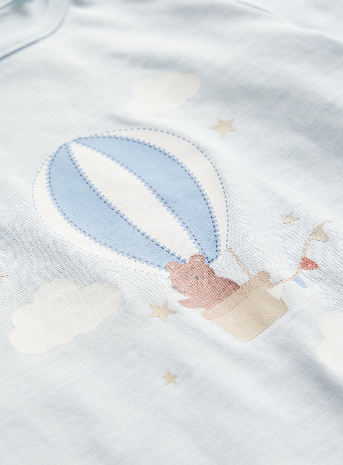 Blue Balloon Print Top & Striped Leggings Set 9-12 months - McGrocer