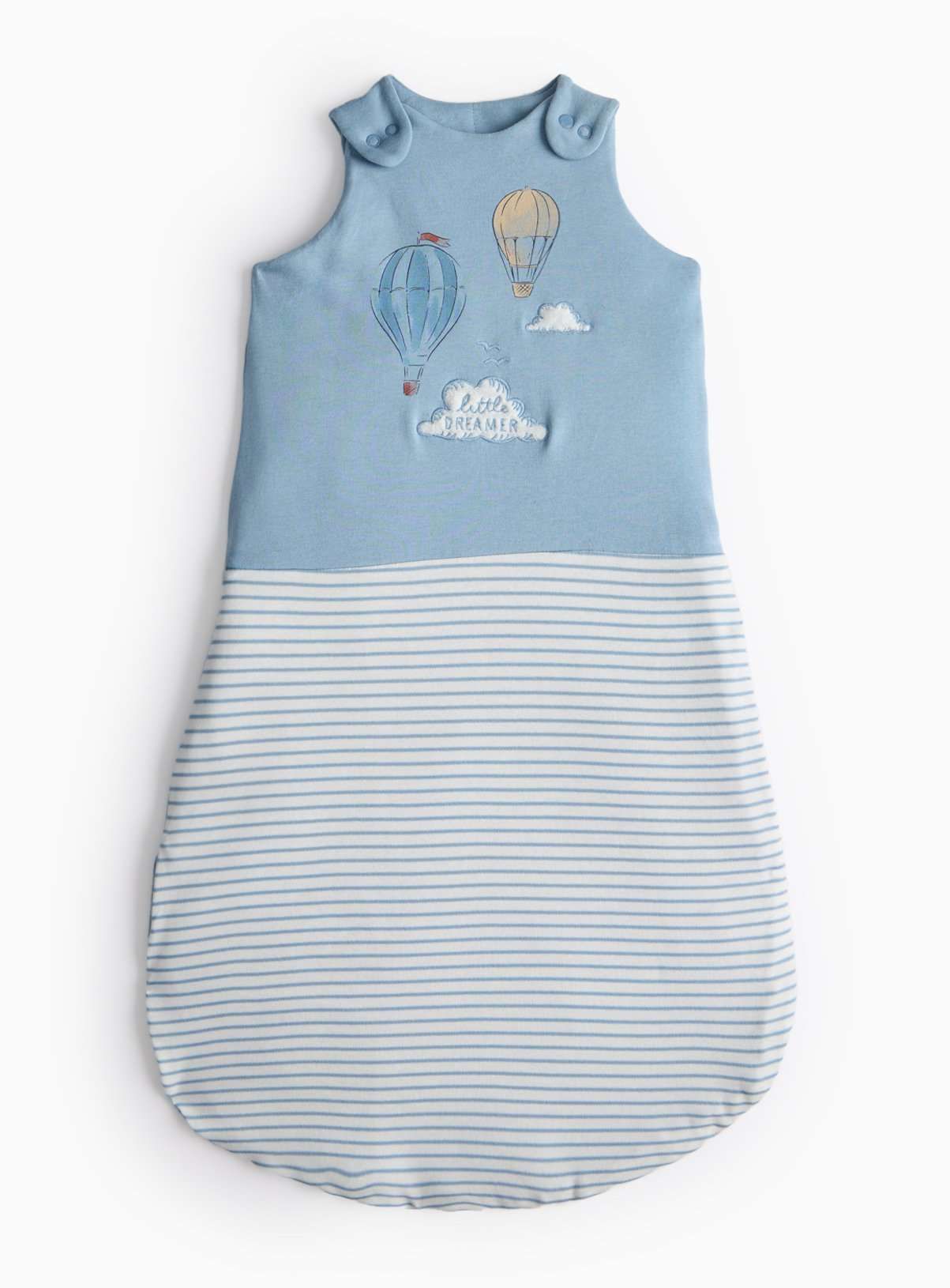Blue Hot Air Balloon Design 2.5 Tog Sleeping Bag 0-6 Months - McGrocer