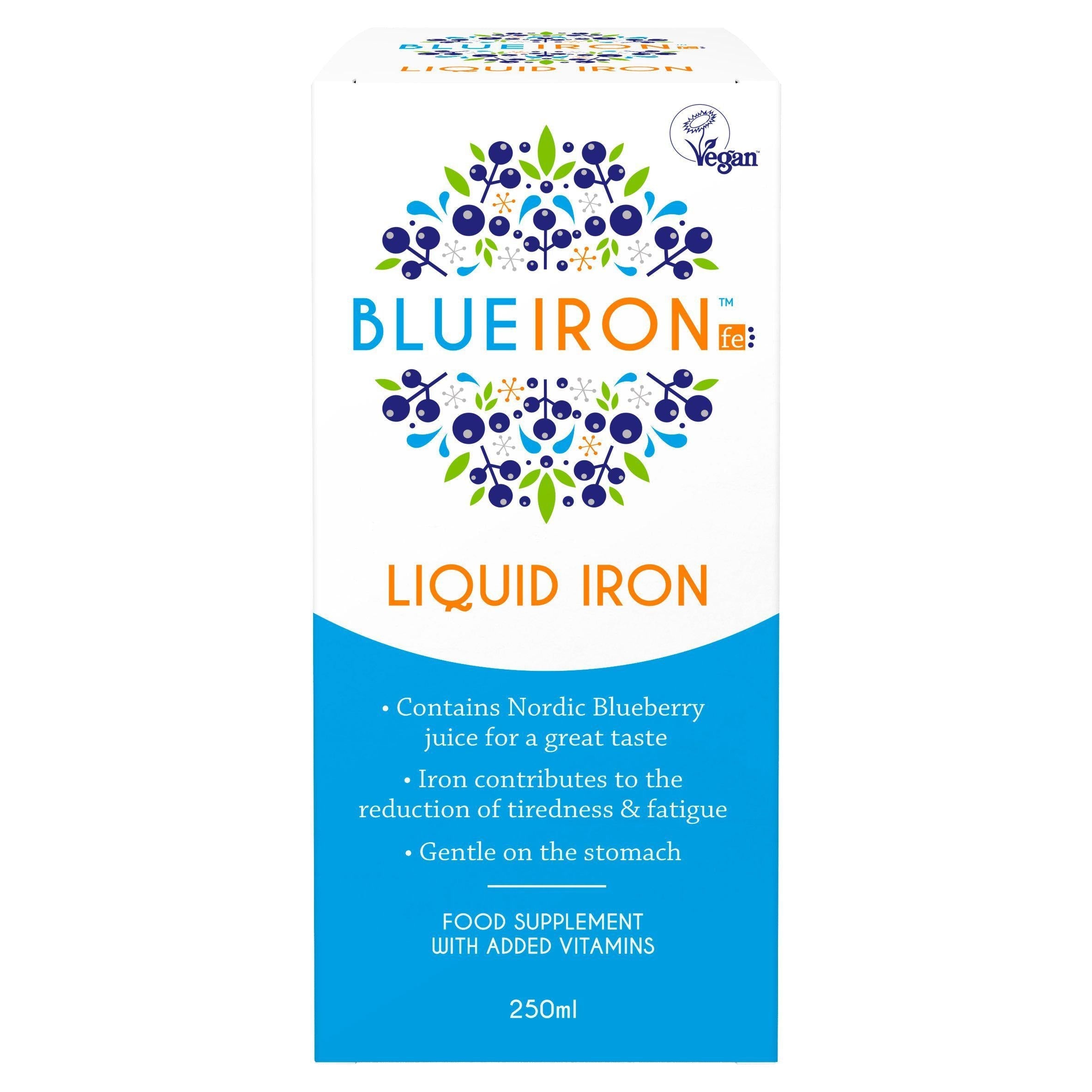 Blue Iron Liquid Food Supplement with Added Vitamins 250ml - McGrocer