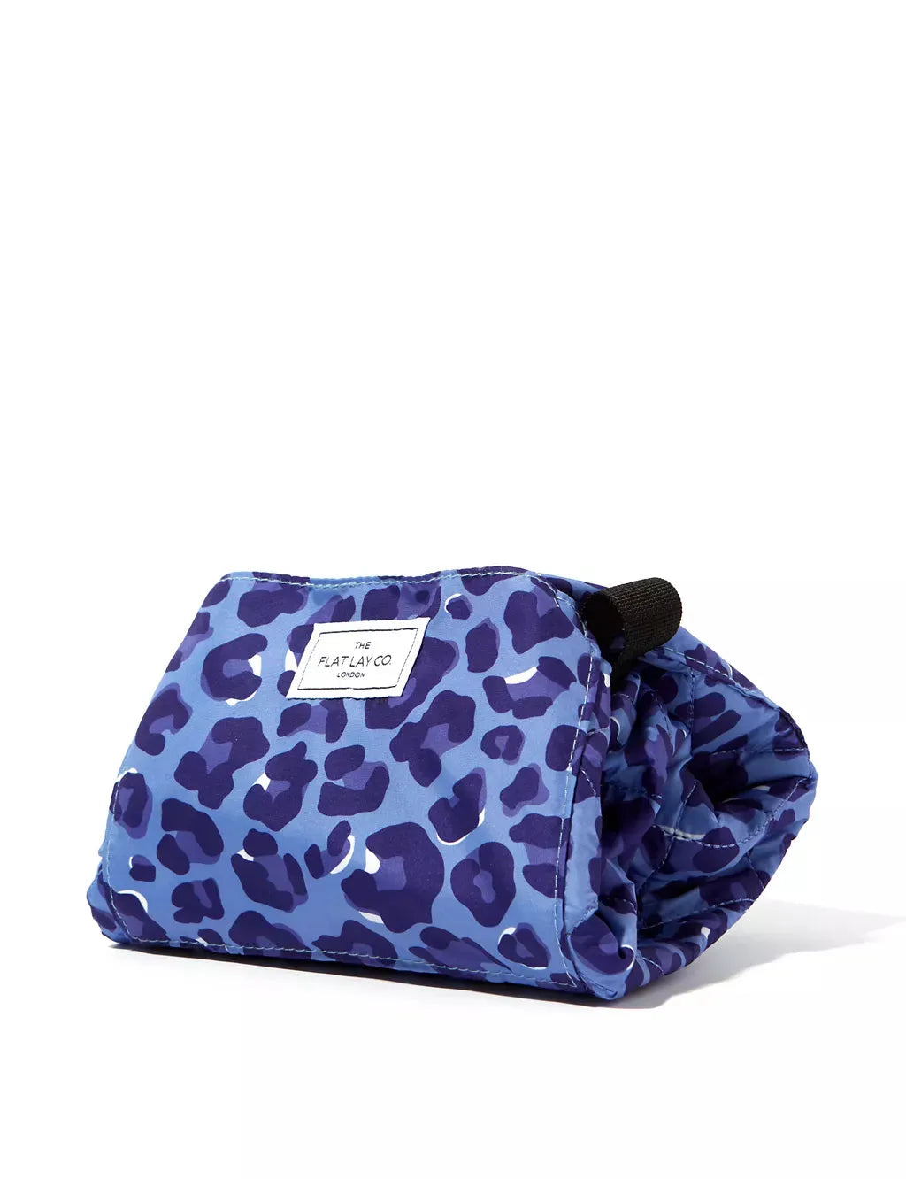 Blue Leopard Full Size Flat Lay Makeup Bag - McGrocer