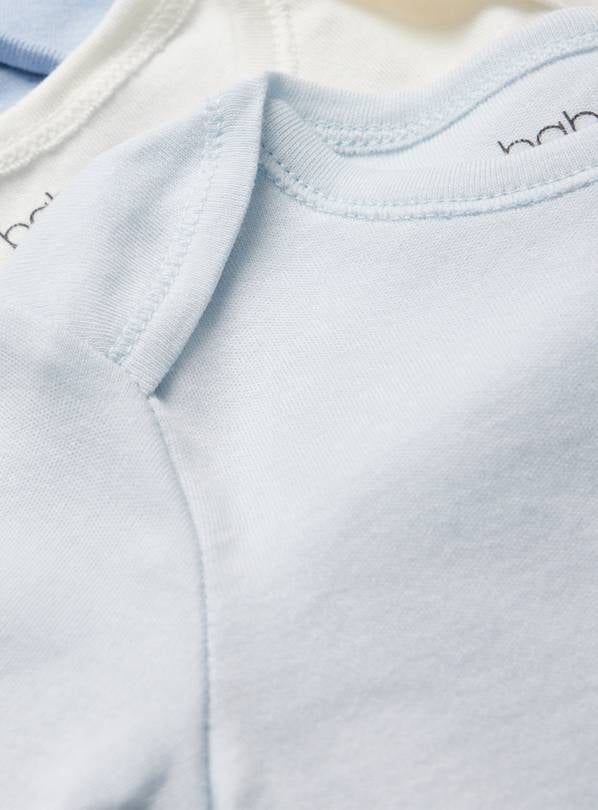 Blue Long Sleeve Bodysuit 5 Pack 6-9 months - McGrocer