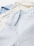 Blue Long Sleeve Bodysuit 7 Pack 3-6 months - McGrocer