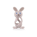 Bobbie Bunny Baby Teether Toy Cappuccino Grey - McGrocer