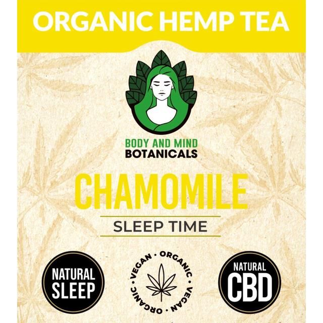 Body & Mind Botanicals Organic Hemp Tea - Chamomile 10 per pack - McGrocer