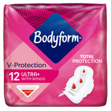 Bodyform Cour V Ultra Normal Sanitary Towels Wings x12 - McGrocer