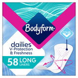 Bodyform Dailies Long Superabsorbent Panty Liners x58 - McGrocer
