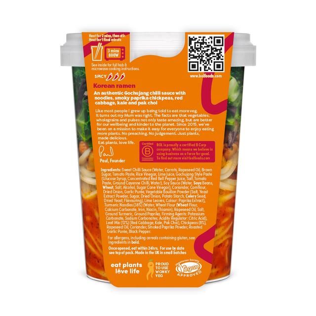 BOL Korean Chilli Fresh Noodles 345g - McGrocer