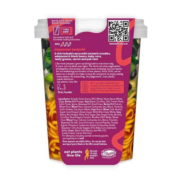 BOL Sweet & Sticky Teriyaki Fresh Noodles 360g - McGrocer