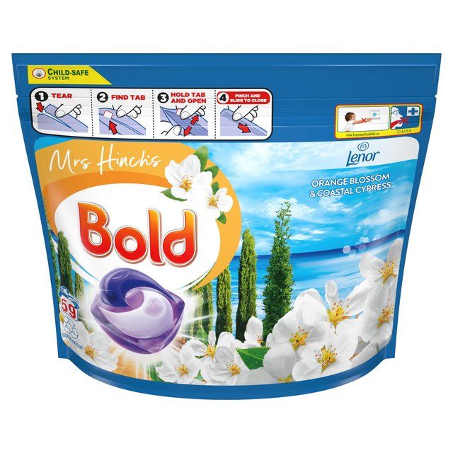 Bold 2 In 1 Orange Blossom Pods Washing Capsules 59 Washes Mrs Hinch   59 per pack - McGrocer