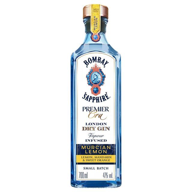 Bombay Sapphire Premier Cru Murcian Lemon Distilled London Dry Gin 70cl - McGrocer