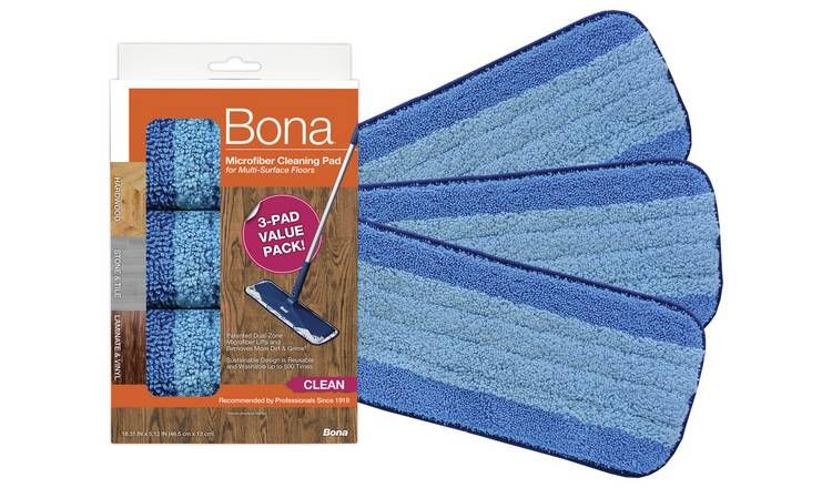 Bona Microfibre Cleaning Pad - Pack of 3 - McGrocer