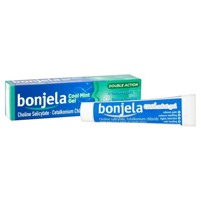 Bonjela Adult Mouth Ulcer Pain Relief Cool Mint Gel 15g - McGrocer